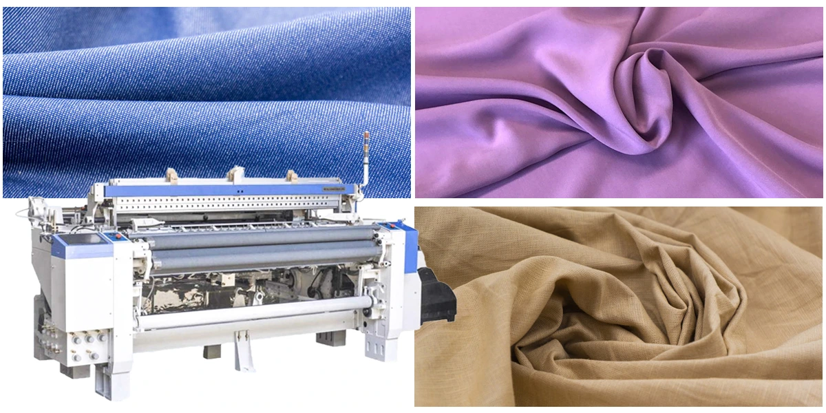 Air jet loom machine - 3 fabrics and its application in diverse industries